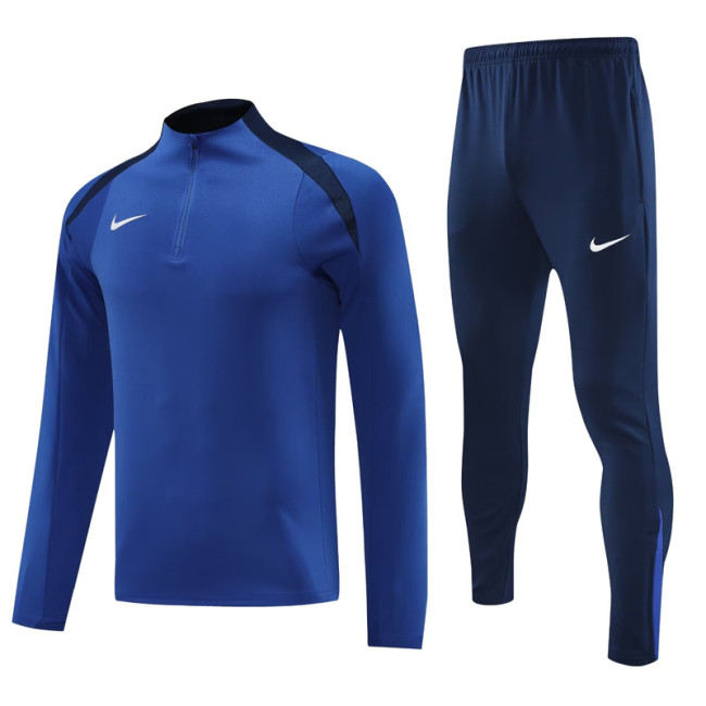 2024 NK Fancy Blue Half Pull Tracksuit