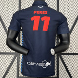 2024 F1 Red Bull #11 Polo Royal Blue Racing Suit