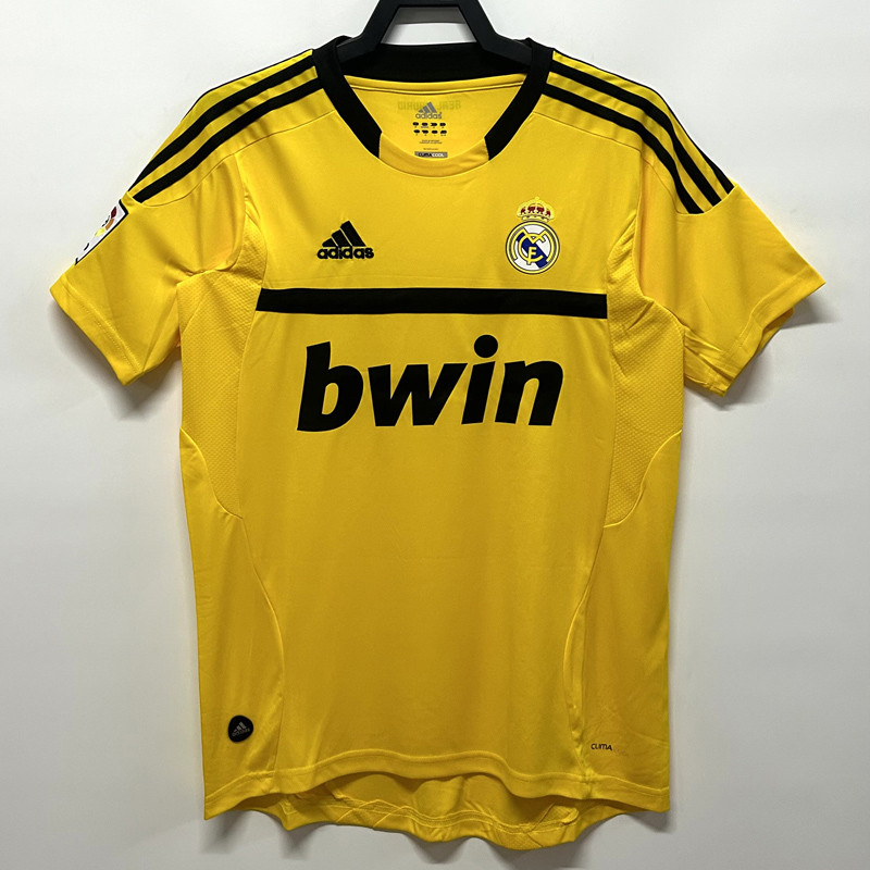 2011-2012  Real Madrid Yellow GoalKeeper Retro Soccer Jersey