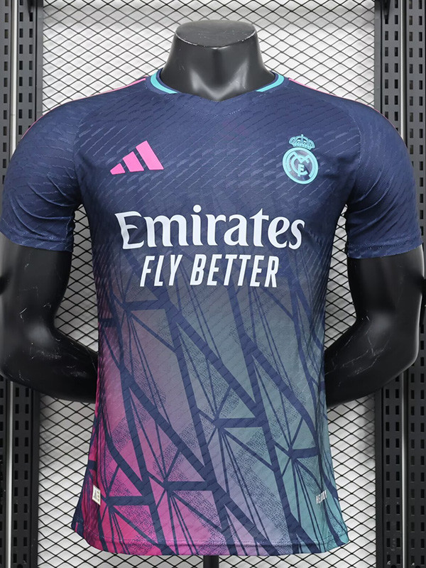 24-25 Real Madrid Blue Purple Special Edition Player Version Soccer Jersey
