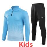2024 NK Blue Kids Half Pull Tracksuit