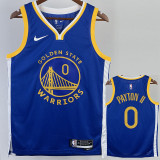 22-23 WARRIORS PAYTON II #0 Blue Top Quality Hot Pressing NBA Jersey