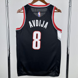 22-23 Trail Blazers AVDIJA #8 Black Top Quality Hot Pressing NBA Jersey