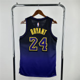 Mens Los Angeles Lakers NIKE Black - Puple 2024/25 Swingman Jersey - City Edition