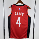 22-23 ROCKETS GREEN #4 Red Away Top Quality Hot Pressing NBA Jersey