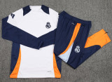 24-25 Real Madrid White Long Sleeve Training Tracksuit