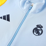 24-25  Real Madrid  Light blue Jacket Tracksuit suit