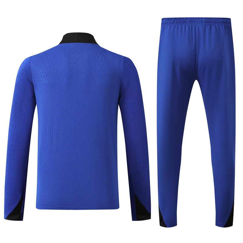 24-25Mens  Barcelona Fancy blue Half Pull Tracksuit suit