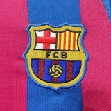2005-2006 Mens Barcelona Home Retro Long Sleeve Soccer Jersey