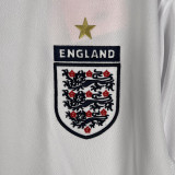 2006 England Home Retro Long Sleeve Soccer Jersey