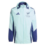 Mens Arsenal All Weather Windrunner Jacket Light Green 2024/25