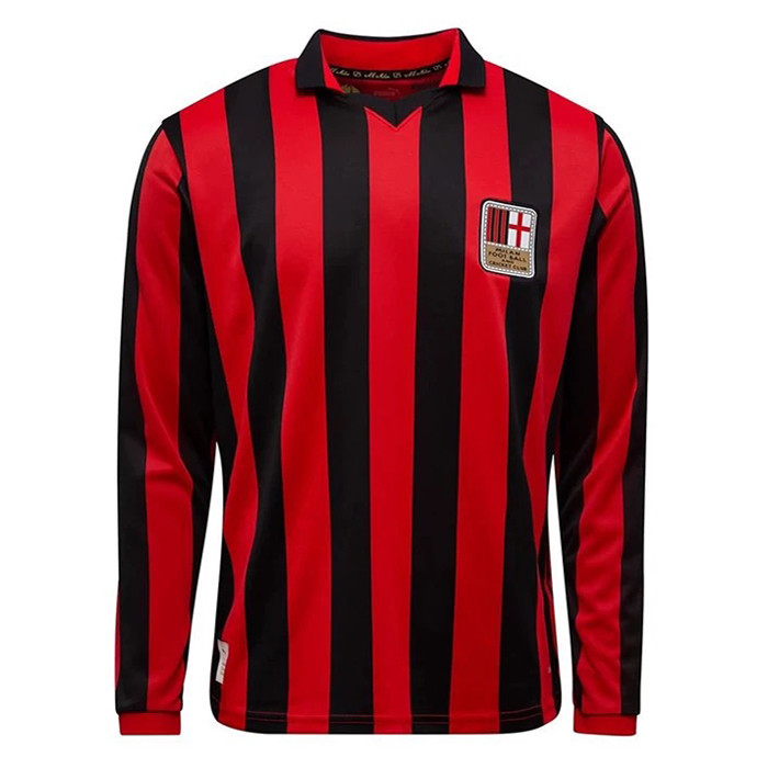 Mens AC Milan 125th Years Red Jersey Long Sleeve 2024/25