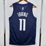 20-21 Dallas Mavericks IRVING #11 Royal Blue Top Quality Hot Pressing NBA Jersey (Trapeze Edition)