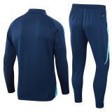 24-25 ARS Royal blue Kids Half Pull Tracksuit