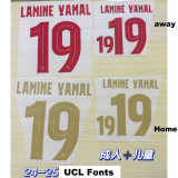 24-25 Barcelona Away Kids Soccer Jersey