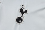 Mens Tottenham Hotspur Polo Shirt Light Grey 2024/25