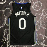 2020 Warriors PAYTON II #0 Black Grey Top Quality Hot Pressing NBA Jersey