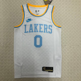 22-23 LAKERS WESTBROOK #0 White Top Quality Hot Pressing NBA Jersey (Retro Logo)