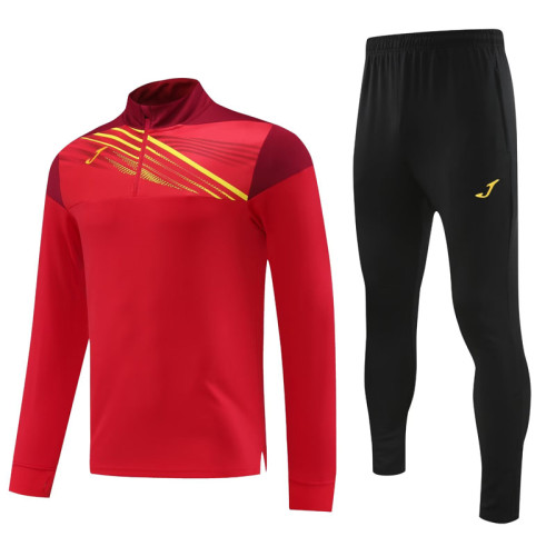 2024 JOM Red Half Pull Tracksuit