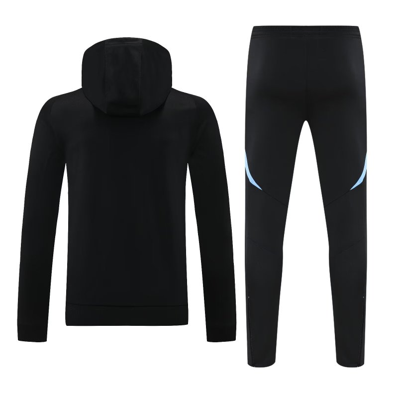 Mens Argentina Hoodie Sweatshirt + Pants Training Suit Black 2025