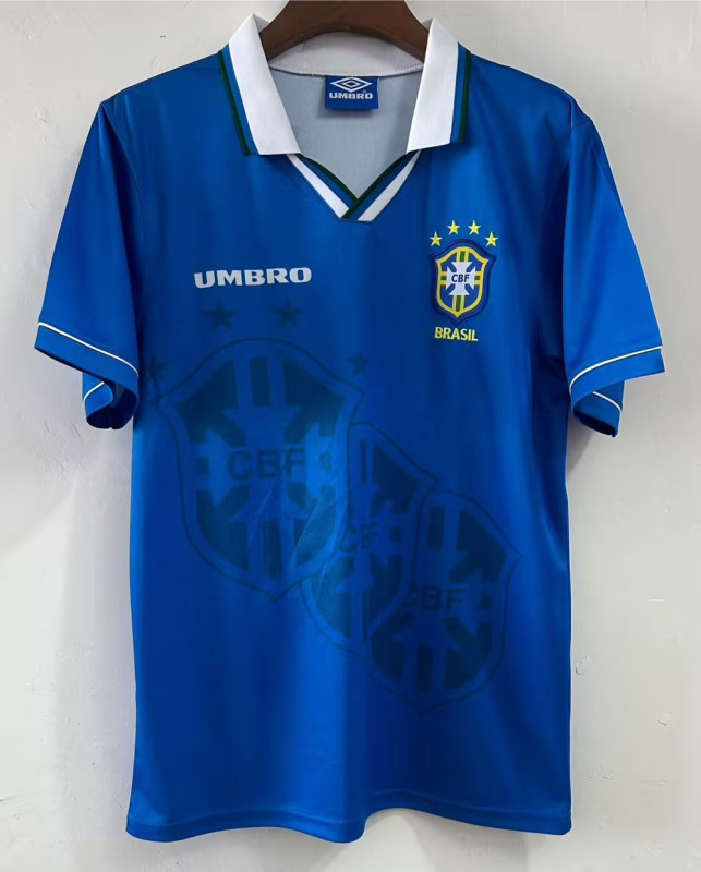 Mens Brazil Retro Away Jersey 1994