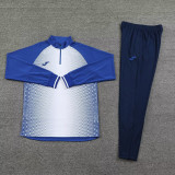 2024 JOM Fancy Blue Half Pull Tracksuit