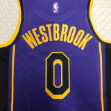 22-23 LAKERS WESTBROOK #0 Purple Top Quality Hot Pressing NBA Jersey (Trapeze Edition)