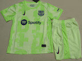 24-25  Barcelona Third Kids Soccer Jersey
