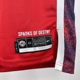 2024 Olympic Game USA HALIBURTON # 9 Red Basketball Jersey