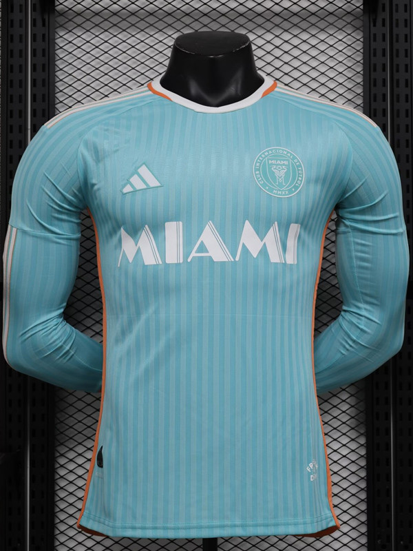 24-25 Inter Miami Third Long Sleeve Player Version Soccer Jersey