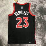22-23 RAPTORS VANVLEET #23 Black red Top Quality Hot Pressing NBA Jersey (Trapeze Edition)