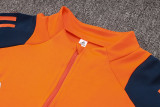 24-25 Man Utd Orange Half Pull Tracksuit