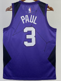 2017-18 SUNS PAUL #3 Royal Blue City Edition Top Quality Hot Pressing NBA Jersey