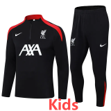 24-25 LIV Black Kids Half Pull Tracksuit