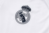 Mens Real Madrid Polo Shirt Pure White 2024/25