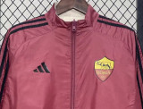 24-25 Roma Red & Khaki Double Sided Windbreaker