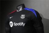 Mens Barcelona Pre-Match Short Training Authentic Black Jersey 2024/25 - Match