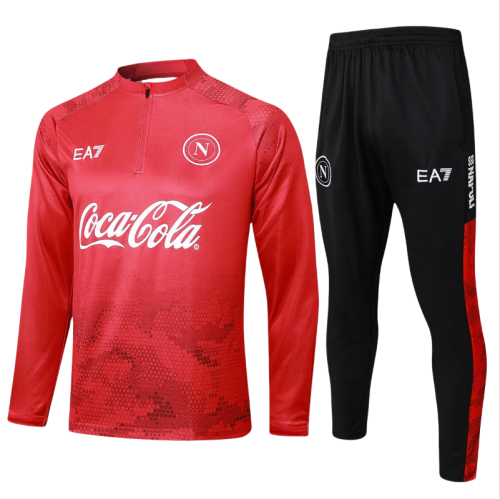 Kids Napoli Training Suit Red 2024/25