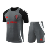 Kids Manchester United Short Training Suit Grey 2024/25