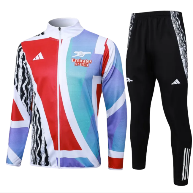 Kids Arsenal Jacket + Pants Training Suit Tri-Color 2024/25