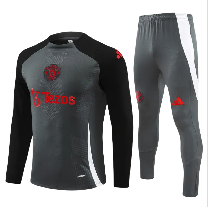 Kids Manchester United Training Suit Grey 2024/25