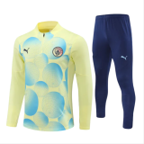 Kids Manchester City Training Suit Yellow 2024/25
