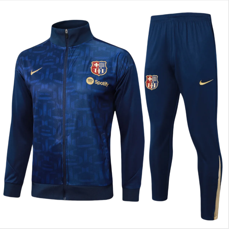 Kids Barcelona Jacket + Pants Training Suit Royal 2024/25
