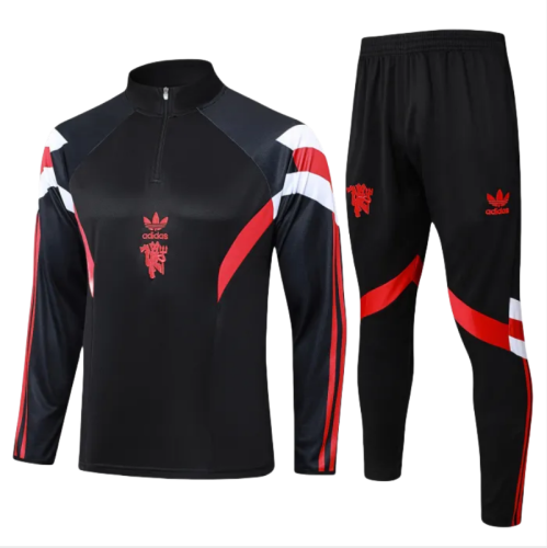Kids Manchester United Training Suit Black 2024/25
