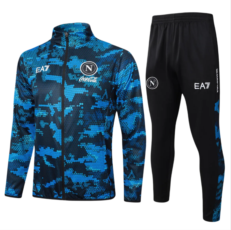 Kids Napoli Jacket + Pants Training Suit Blue 2024/25