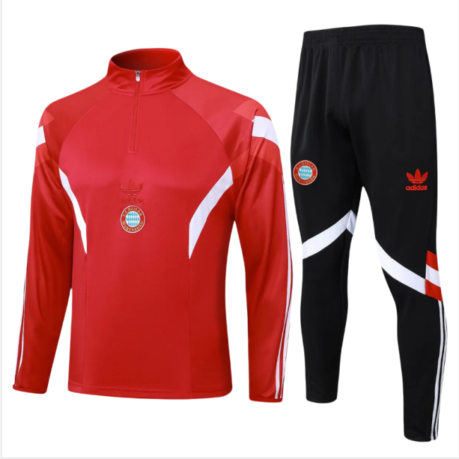 Kids Bayern Munich Training Suit Red 2024/25