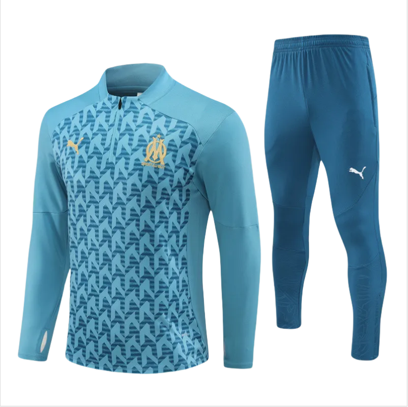 Kids Olympique Marseille Training Suit Aqua 2024/25