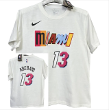 T148 HEAT ADEBAYO #13 White High Quality Casual T-Shirt