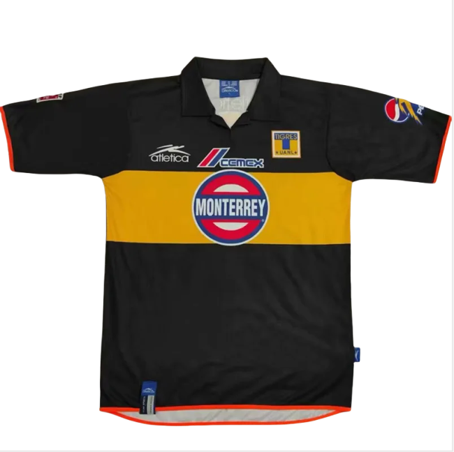 2003-2004 Tigres UANL Black Retro Soccer Jersey