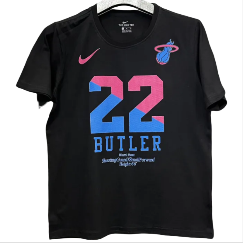T188 HEAT BUTLER #22 Black High Quality Casual T-Shirt